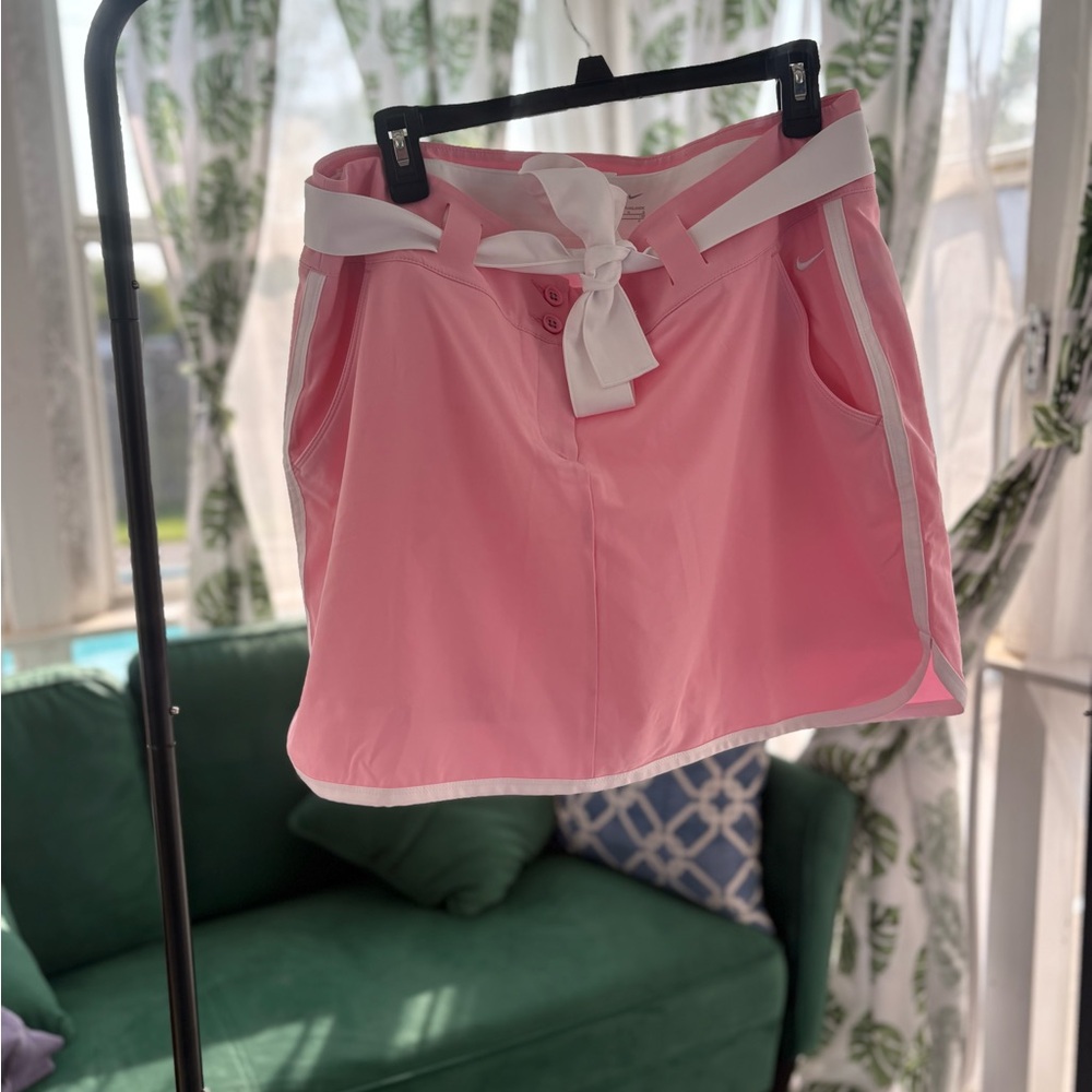 Nike Golf Pink and White Shirt